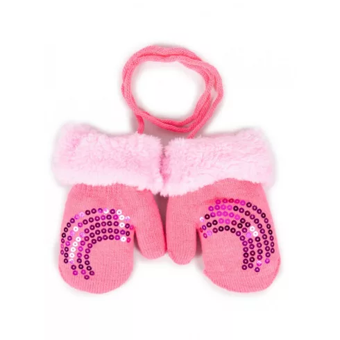 Yo! Bébi téli kesztyű 12 cm - Rózsaszín