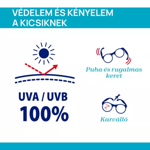  Chicco Napszemüveg 12m+ szilikonpánttal és tükörlencsével - narancs