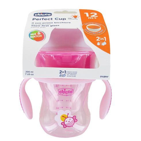 Chicco Perfect  Cup 360° itatópohár 200ml - 12m+ pink