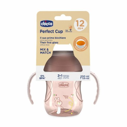 Chicco Perfect  Cup 360° itatópohár 200ml - 12m+ rózsaszín