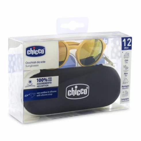  Chicco Napszemüveg 12m+ szilikonpánttal és tükörlencsével - sárga
