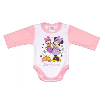   Disney Minnie mintával nyomott hosszú ujjú baba body  (74)