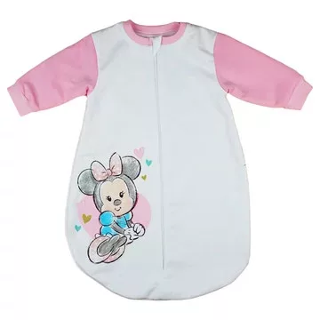   Disney Minnie "rajzos" belül bolyhos hosszú ujjú hálózsák 2,5 TOG (86)