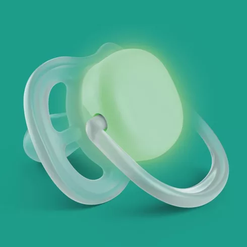 Philips AVENT SCF376/19  Ultra air Nighttime játszócumi 0-6 hó  - lányos mintás 