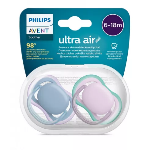 Philips AVENT SCF085/34 Ultra air játszócumi 6-18hó neutral lányos, 2 db