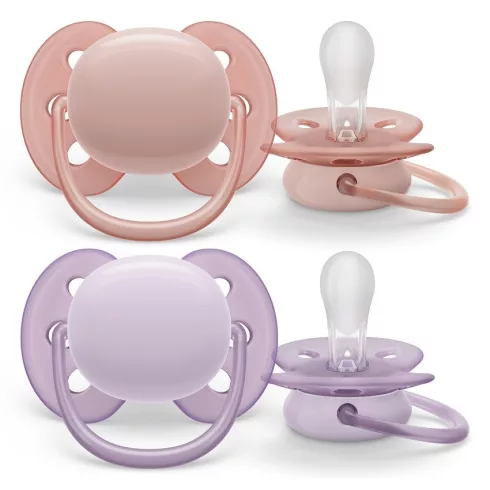 Philips AVENT SCF091/31 Ultra soft Premium Játszócumi 0-6hó neutral lányos, 2 db