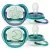 Philips AVENT SCF376/13  Ultra air Nighttime játszócumi 6-18 hó  - fiús mintás 