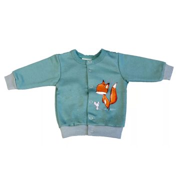 Belül bolyhos baba kocsikabát Róka mintával (74)