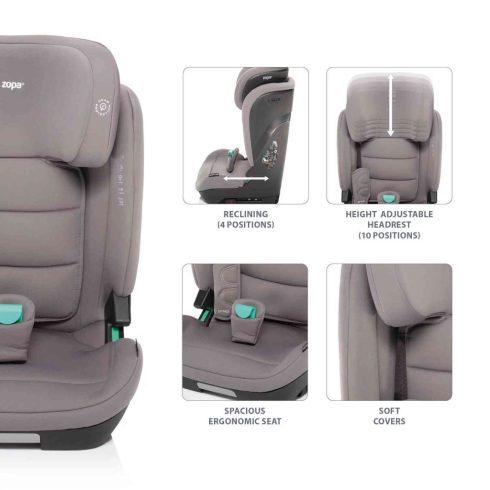 Zopa Matrix I-Size autósülés 100-150 cm - Boss Grey
