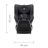   Britax Römer Dualfix M Plus 360°-ban forgatható autósülés 61-105 cm - Space Black
