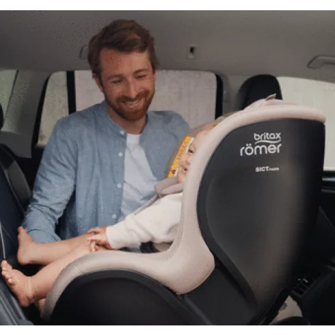 Britax Römer Dualfix Pro M Style 360°-ban forgatható autósülés 61-105 cm - Sage Green
