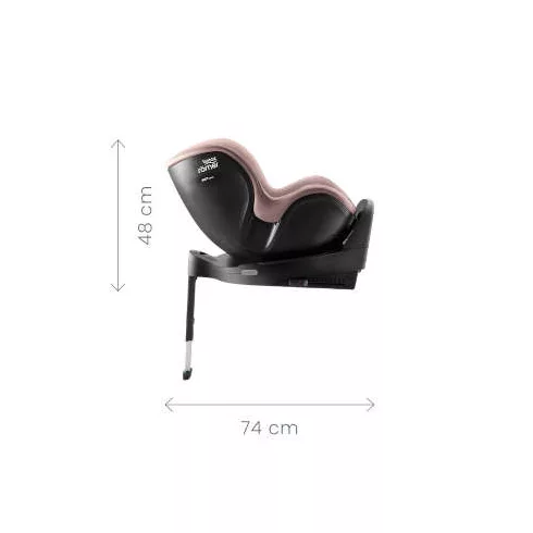 Britax Römer Dualfix Pro Style 360°-ban forgatható autósülés 40-105 cm - Night Blue