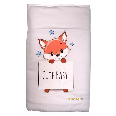Babastar Pamut bélelt babatakaró 70x90cm - Csillagos róka 