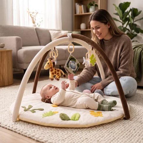 Zopa Cuddle interaktív játszószőnyeg - Safari