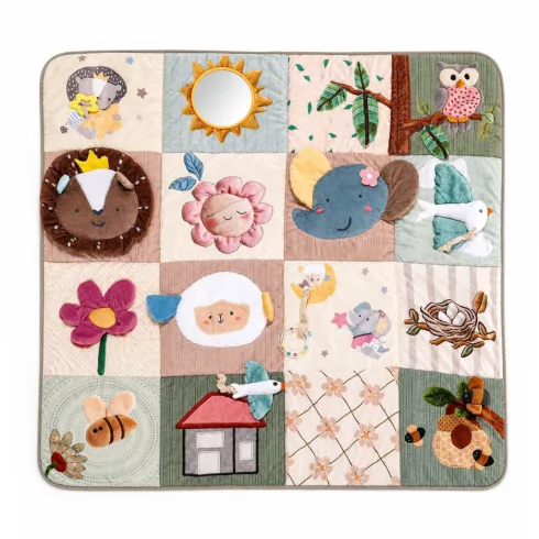 Zopa Jumbo interaktív játszószőnyeg 120x120 cm - Soft Beige