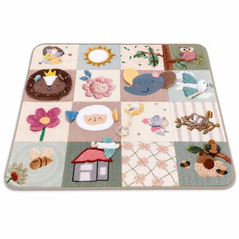 Zopa Jumbo interaktív játszószőnyeg 120x120 cm - Soft Beige