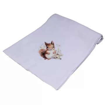 Textil tetra kifogó mókus mintával 140*140cm 