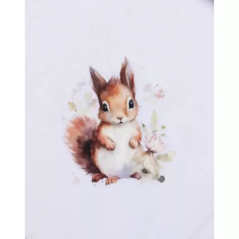 Textil tetra kifogó mókus mintával 140*140cm 