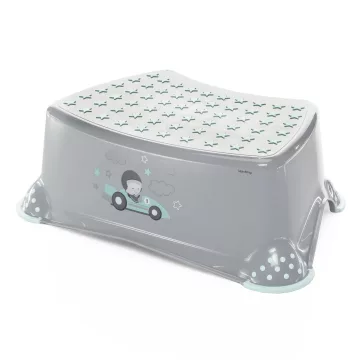 Zopa fellépő csúszásgátlós 80kg-ig - Racer Grey/Mint 