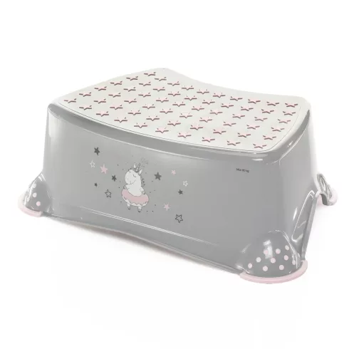 Zopa fellépő csúszásgátlós 80kg-ig - Unicorn Grey/Pink