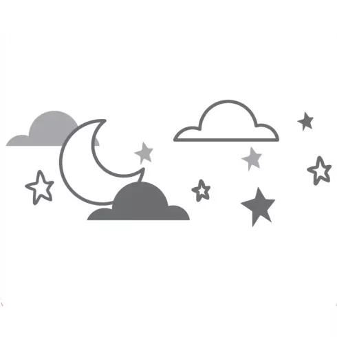 Zopa fellépő csúszásgátlós 80kg-ig - Moon white