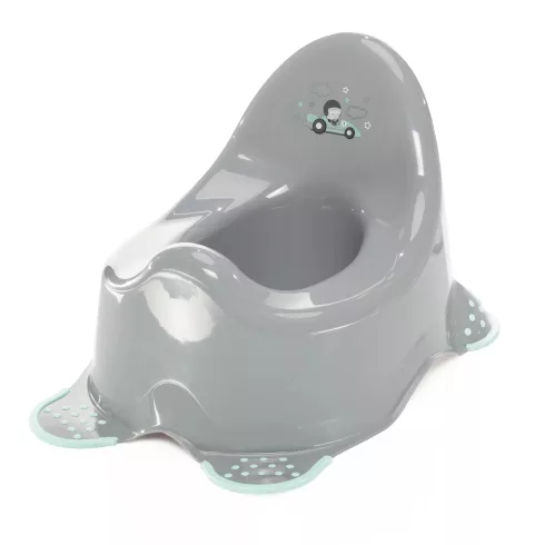 Zopa csúszásgátlós bili - Racer Grey/Mint
