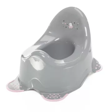Zopa csúszásgátlós bili - Unicorn Grey/Pink