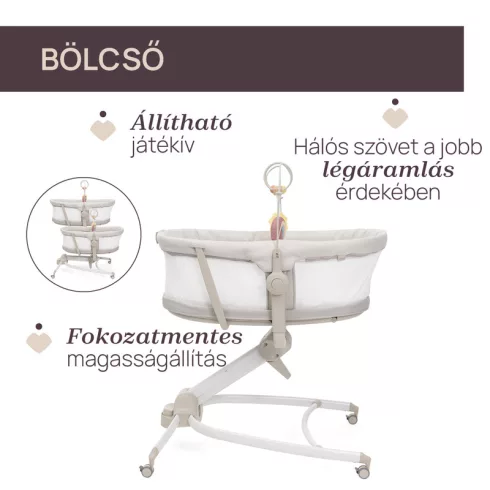Chicco Baby Hug Armonia 4in1
bölcső-szék - Mother Pearl