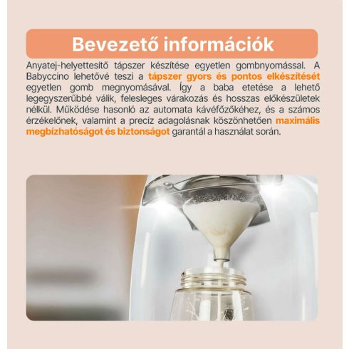 Zopa Babyccino automata tápszerkészítő készülék - Fehér