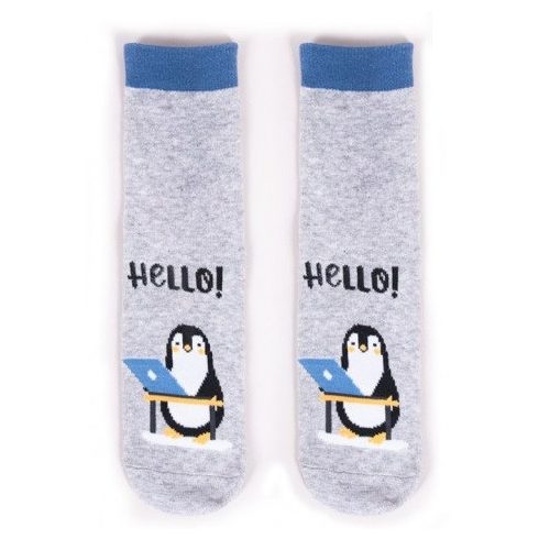 Yo! Baby pamut zokni (23-26) - pingvin