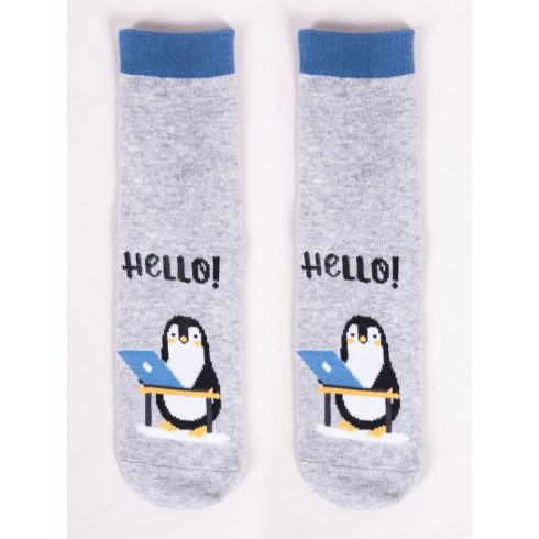 Yo! Baby pamut zokni (23-26) - pingvin