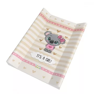   Babastar merev pelenkázó lap 50*70 cm - It's a girl ! koala bézs