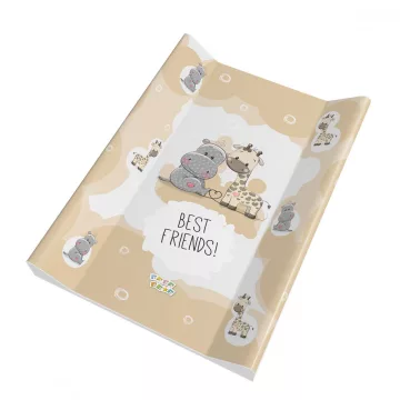   Babastar puha 2 ékes pelenkázó lap 50*70 cm - Best Friends! bézs