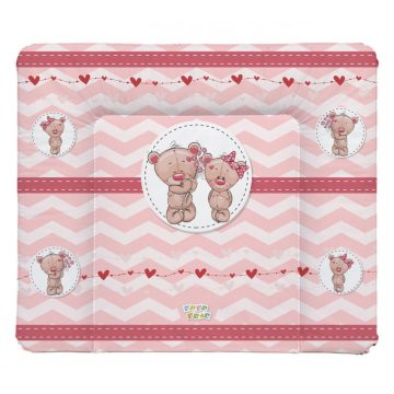  Babastar puha pelenkázó lap 85*75 cm - Macipár rózsaszín 