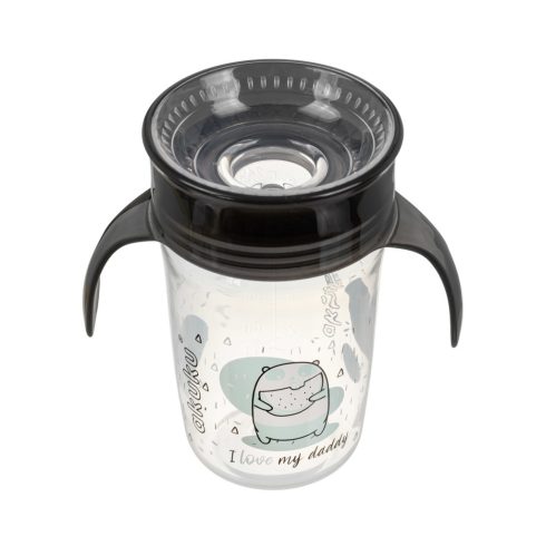 Akuku Non-Spill Cup 9+ varázslatos pohár 240ml - fekete