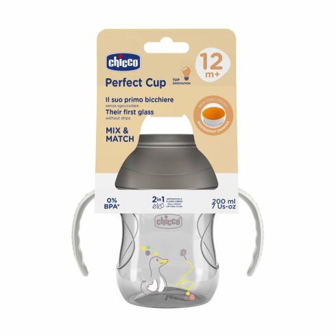 Chicco Perfect  Cup 360° itatópohár 200ml - Grey 