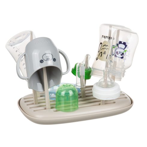 Akuku cumisüveg szárító és csepegtető - bézs