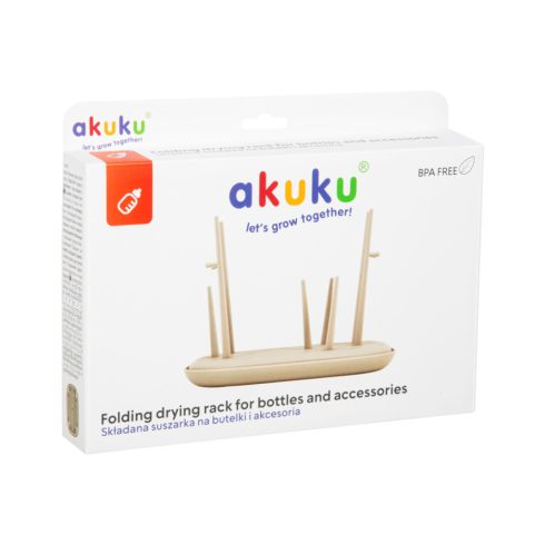 Akuku cumisüveg szárító és csepegtető - bézs