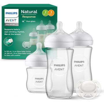   Philips Avent Natural Response Újszülött ajándékcsomag SCD878/11 üvegből készült