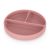 P&M Szilikon osztott tányér, kerek Take&Match Dusty Rose 6m+