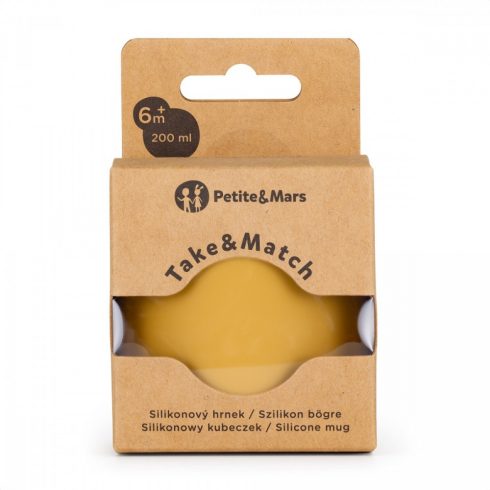 P&M Szilikon bögre Take&Match Intense Ochre 6m+