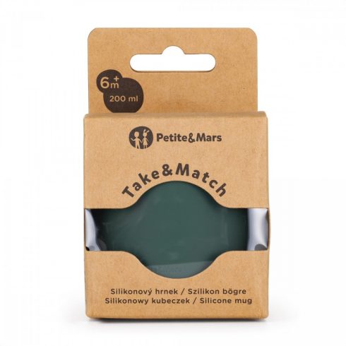 P&M Szilikon bögre Take&Match Misty Green 6m+