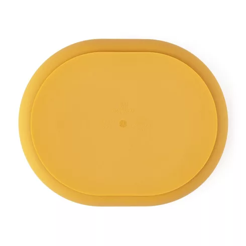 P&M Szilikon osztott tányér, ovális Take&Match Intense Ochre 6m+