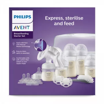   Philips AVENT SCD430/50 Natural Response szoptatós készlet kézi mellszívóval és MW sterilizátorral