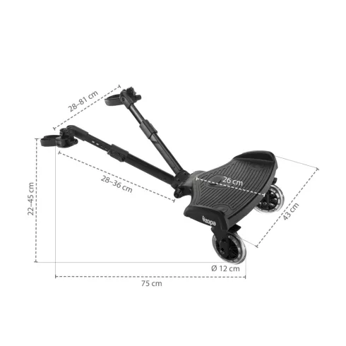 Zopa Segboard 2 testvérfellépő - Black