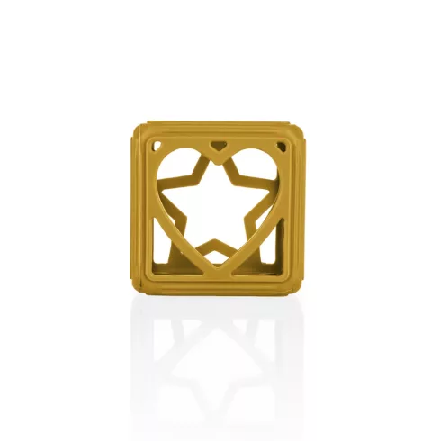 Zopa Square Szilikon rágóka - Mustard Yellow
