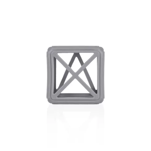 Zopa Square Szilikon rágóka - Dove Grey
