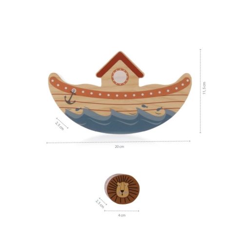 Zopa Fa játék készségfejlesztő egyensúlyozó játék Bárka