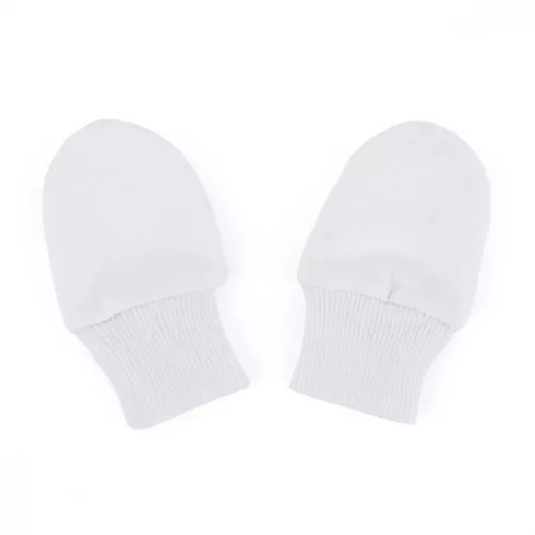 P&M Újszülött karmolás elleni kesztyű - Infinity White