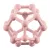 Zopa Atom Szilikon rágóka - Old Pink